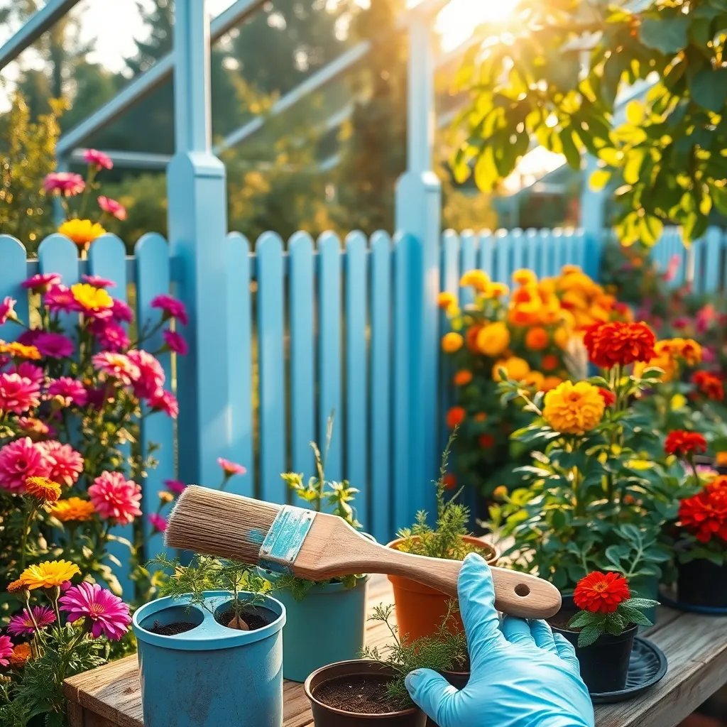 Paint Fences with UV-Protective Colors
