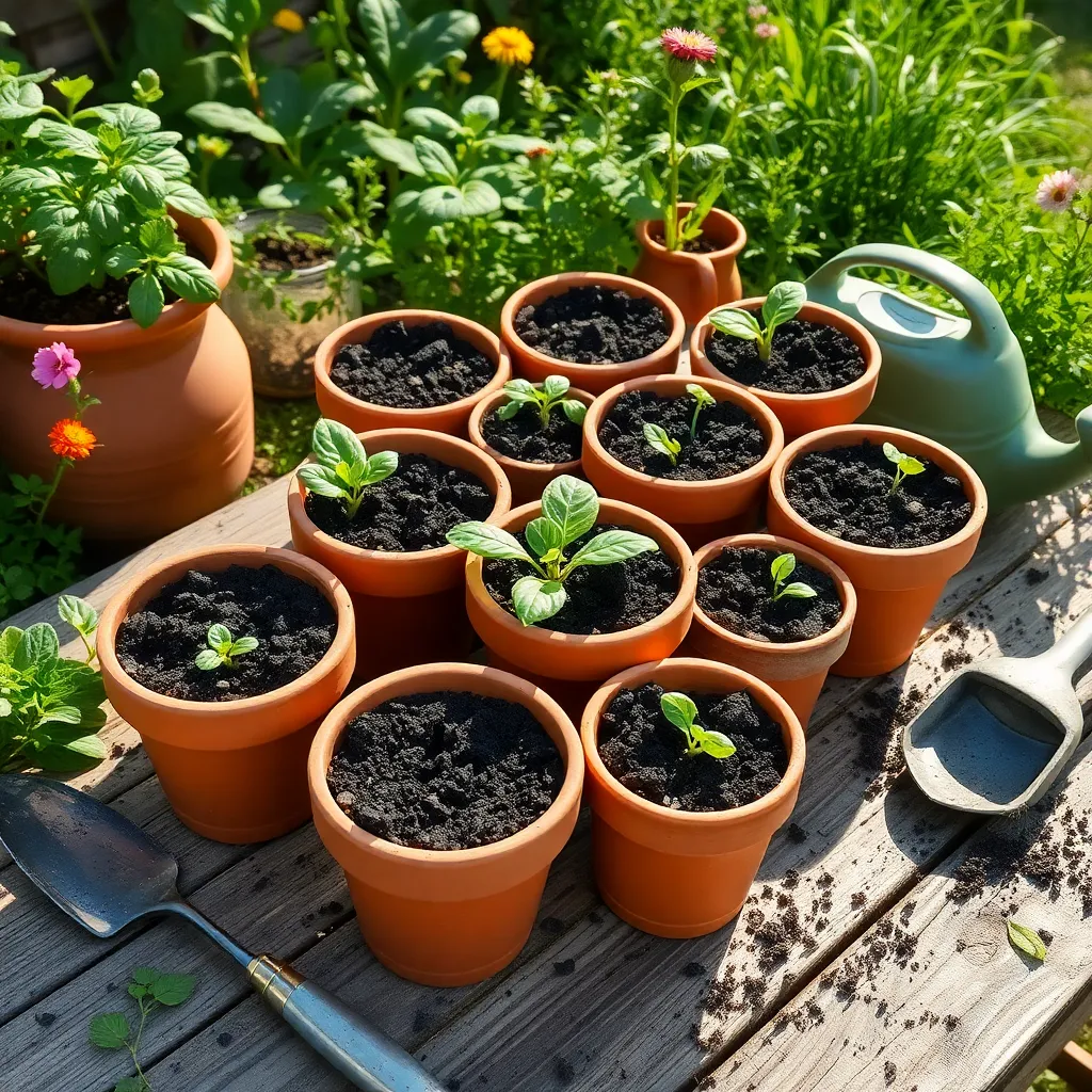 Fill Containers with Quality Soil