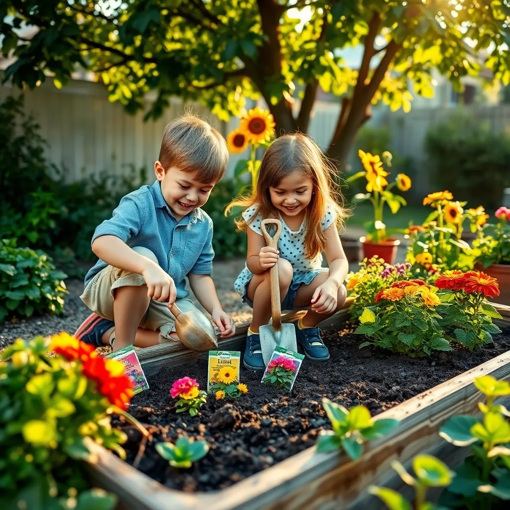 Engaging Kids with Gardening Tasks