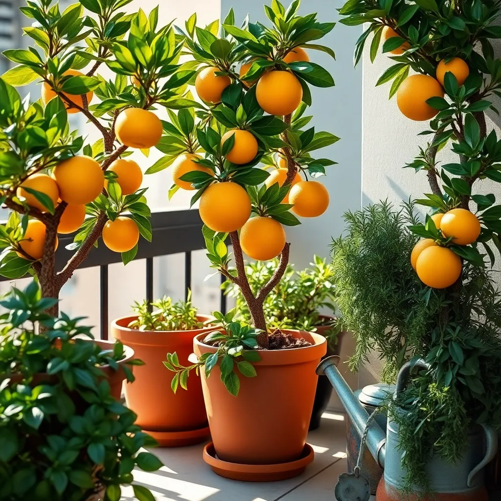 Dwarf Citrus Trees (Space-Saving and Fruity)