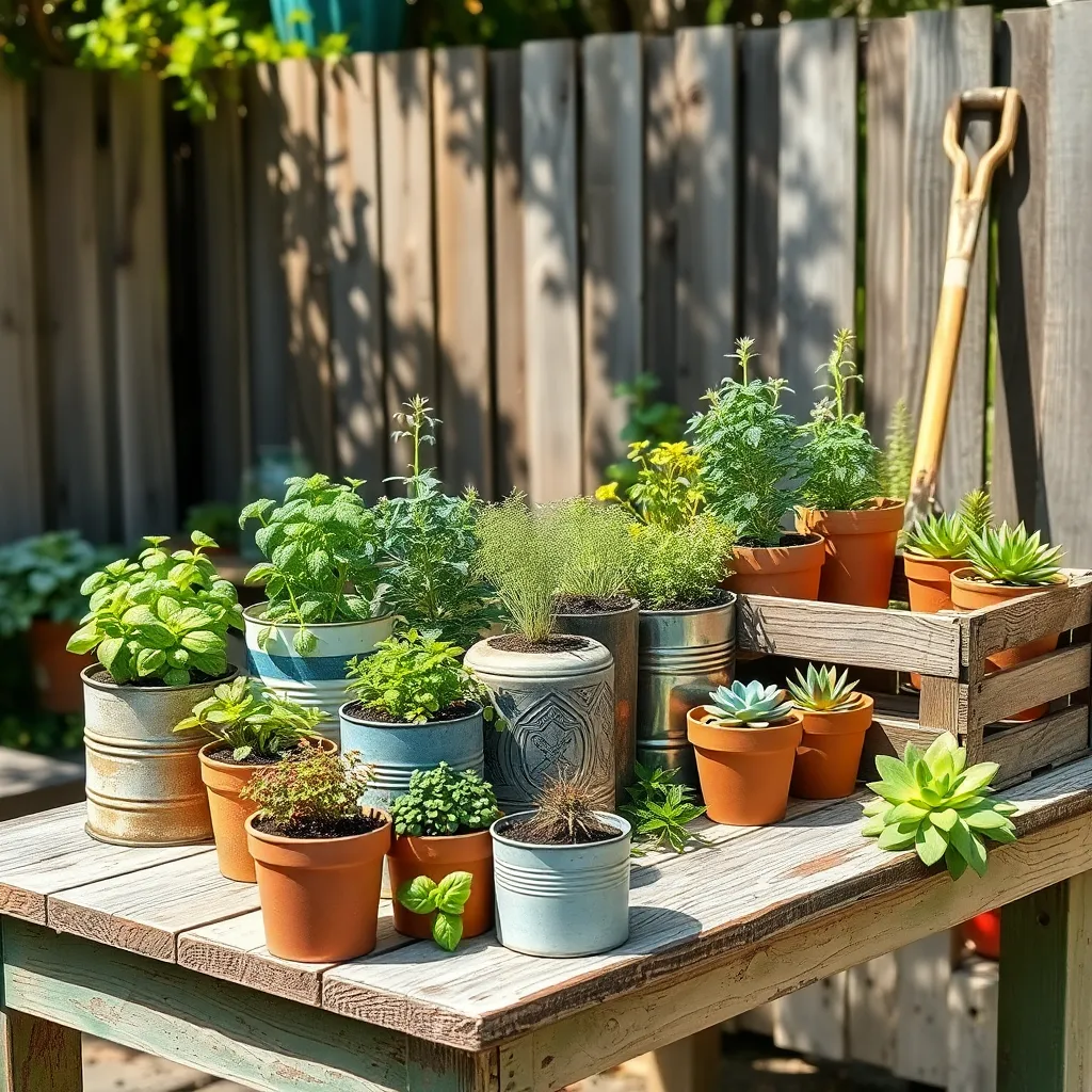 Repurpose Containers for Planting