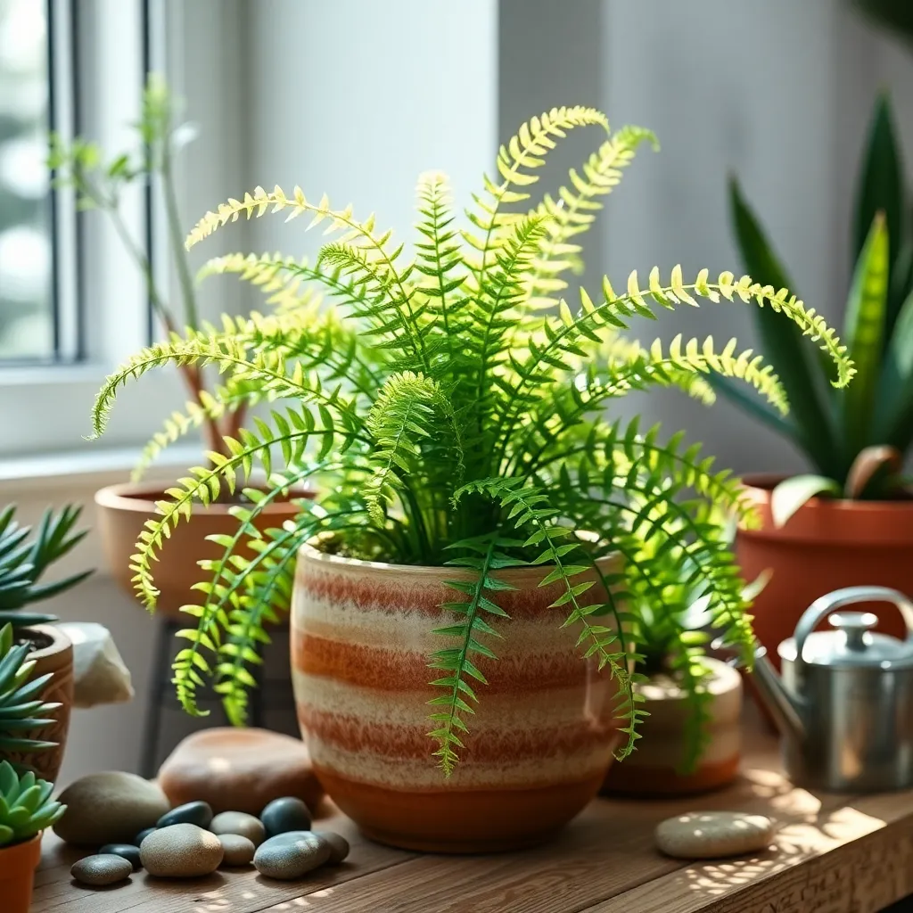 Boston Fern (Nephrolepis exaltata)