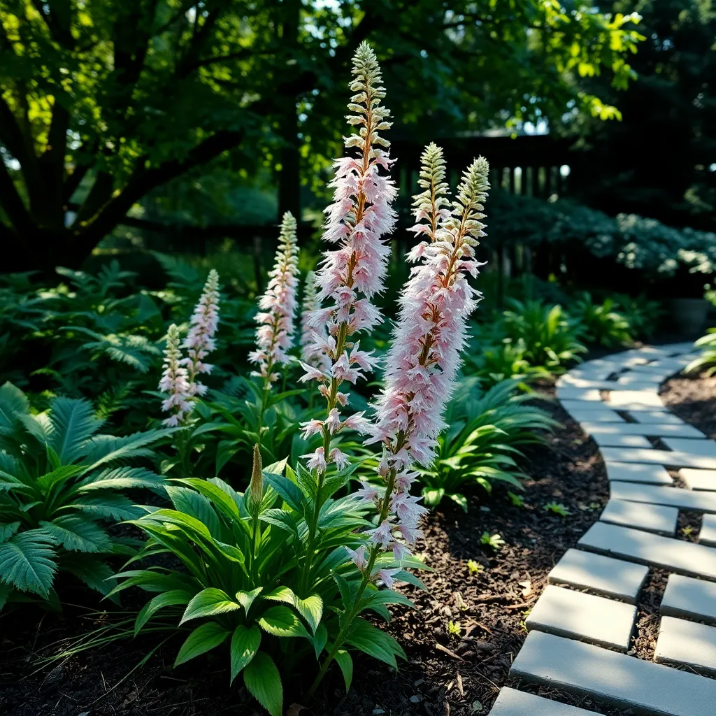 Astilbe 'False Goat's Beard' (Plume-Like Flowers for Moist Shade)