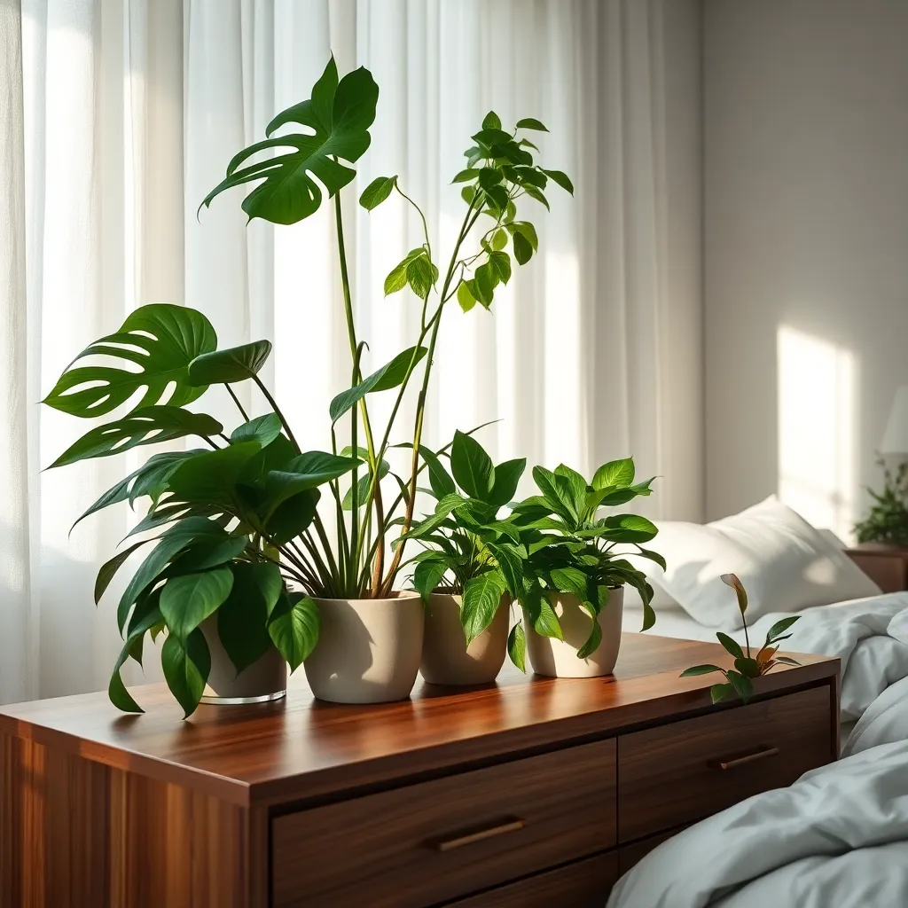 Serene Bedroom Greenery Solutions