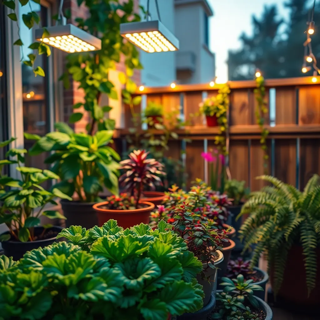 LED Grow Lights (Extend Growing Season on Shady Balconies)