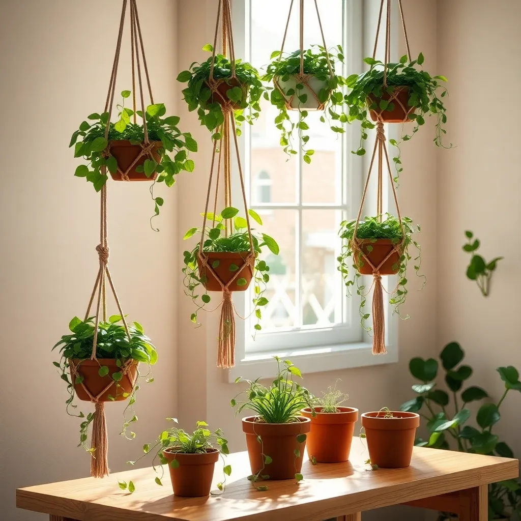 Create Hanging Planters with Macrame