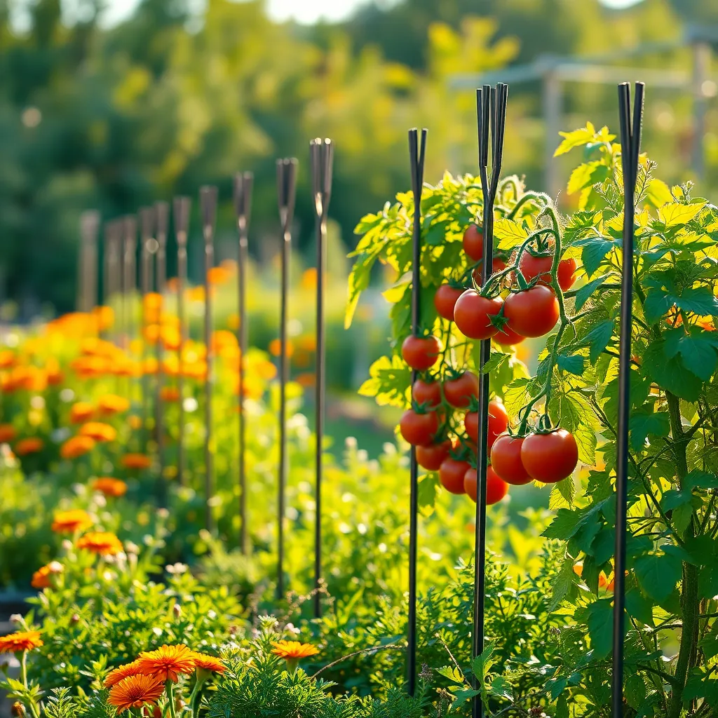 Plant Support Stakes (Durable and Weatherproof)