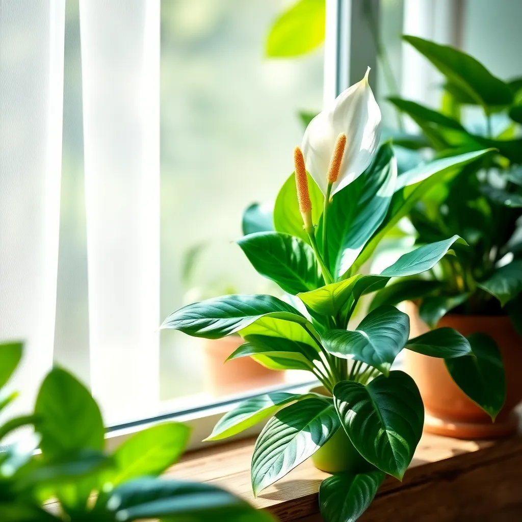 Peace Lily (Spathiphyllum wallisii)