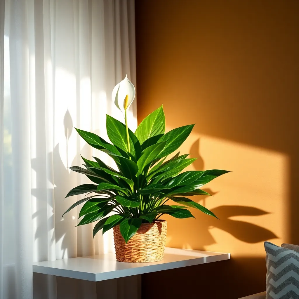 Peace Lily (Spathiphyllum wallisii)