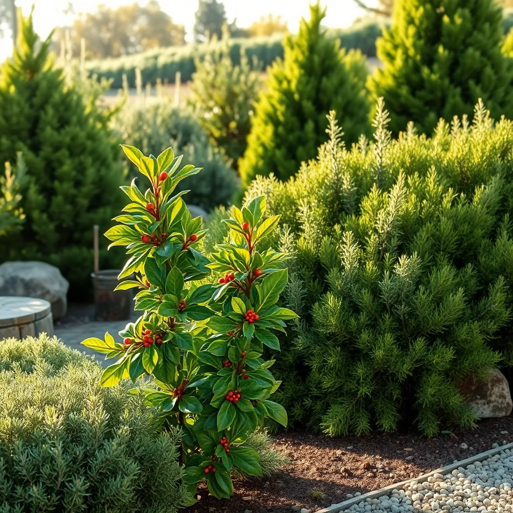Evergreen Shrubs (Year-Round Greenery)