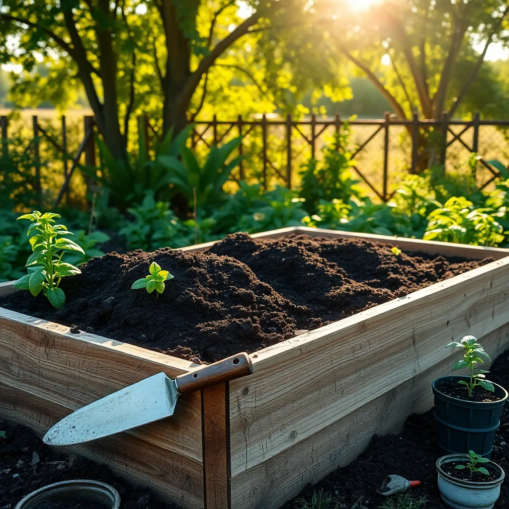 Fill with Quality Soil Mix