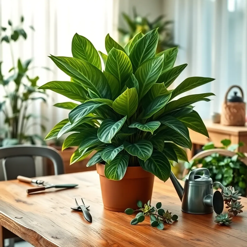 Chinese Evergreen (Aglaonema spp.)