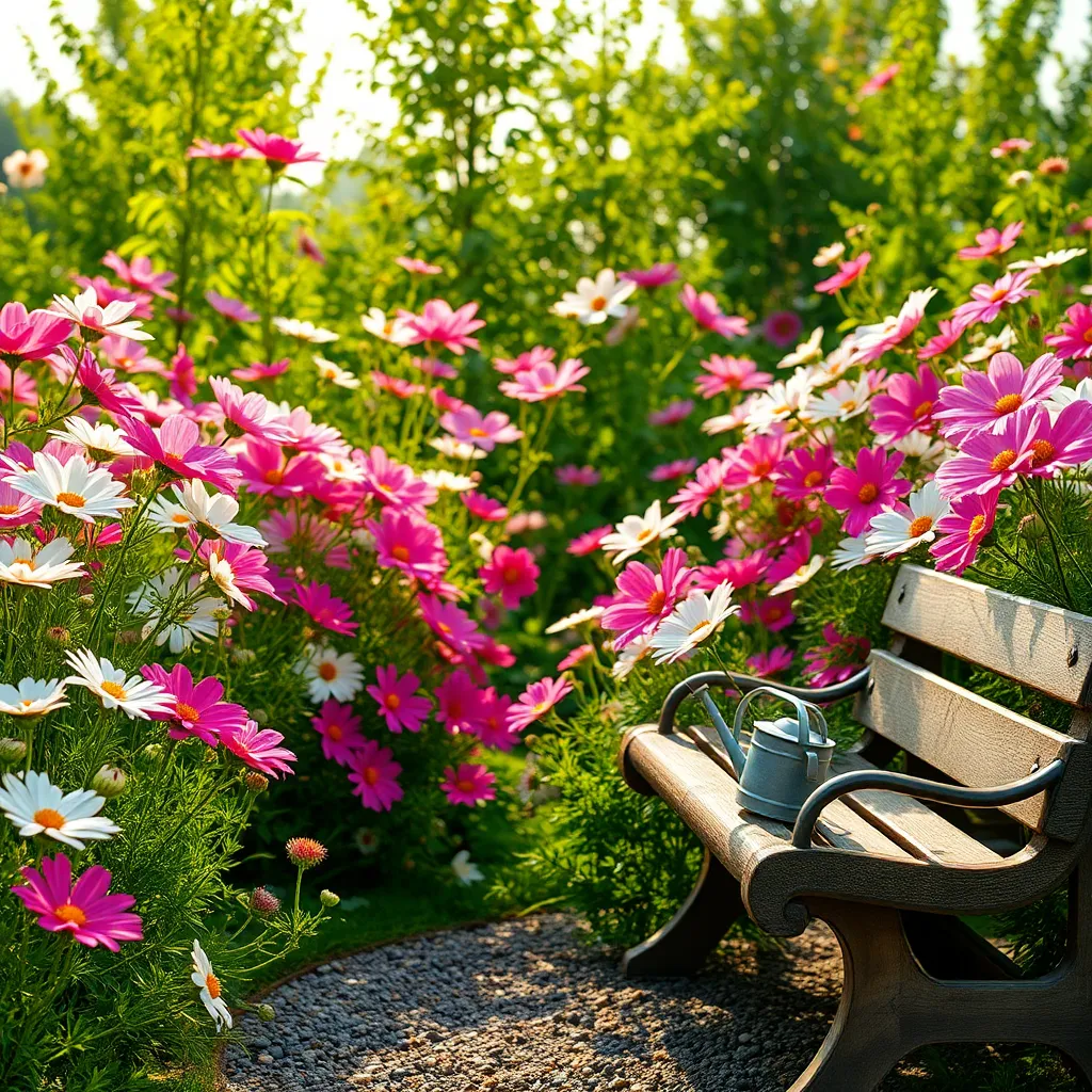 Cosmos 'Sensation Mix' (Cosmos bipinnatus)