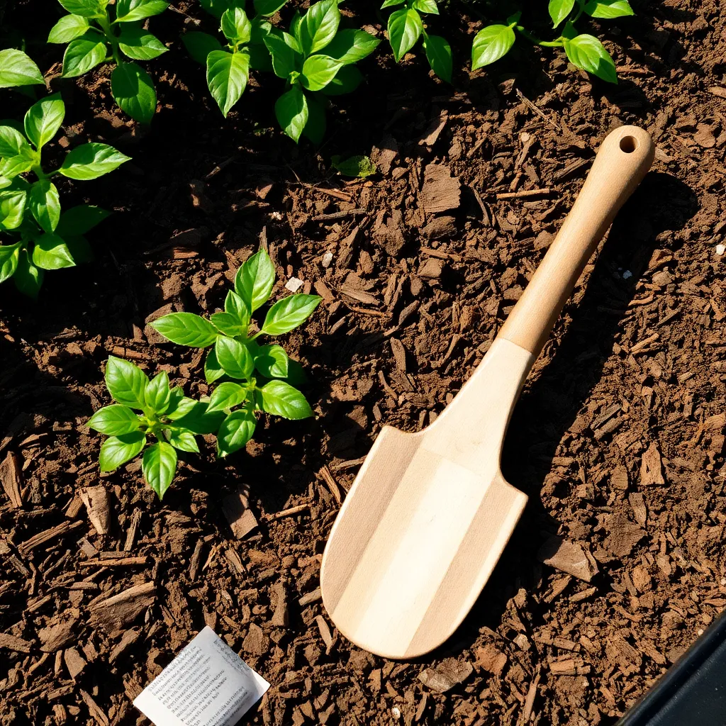 Mulch with Newspaper Layers