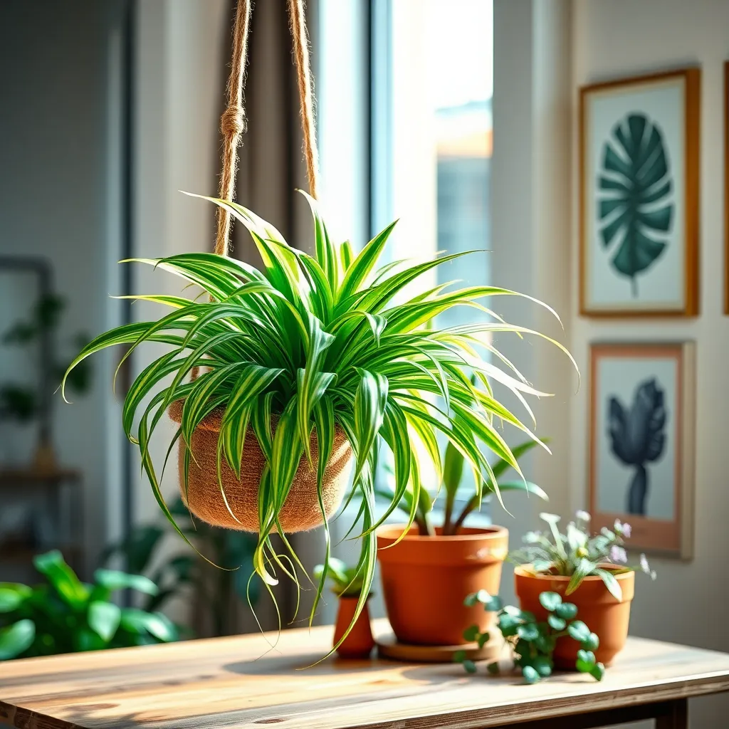 Spider Plant (Air-Purifying Wonder)