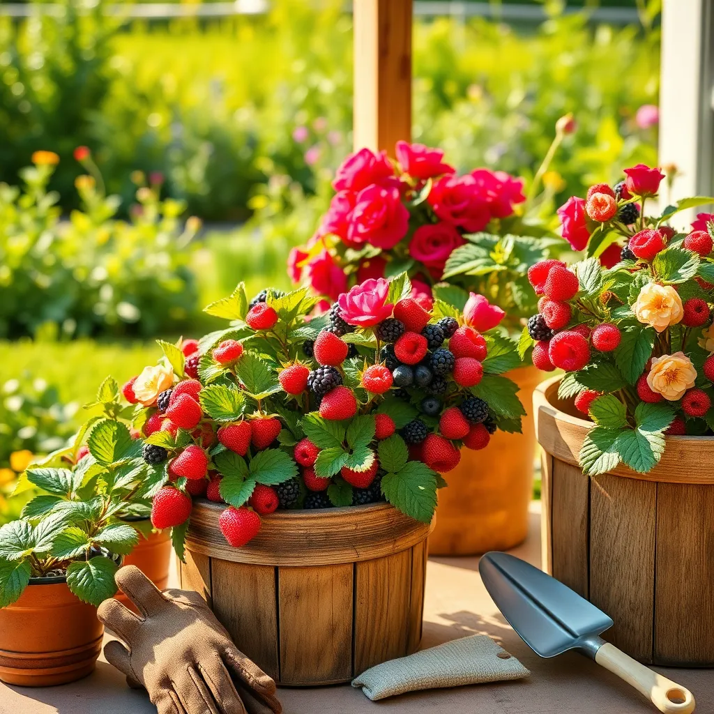 Berry Bushes in Containers (Portable and Productive)