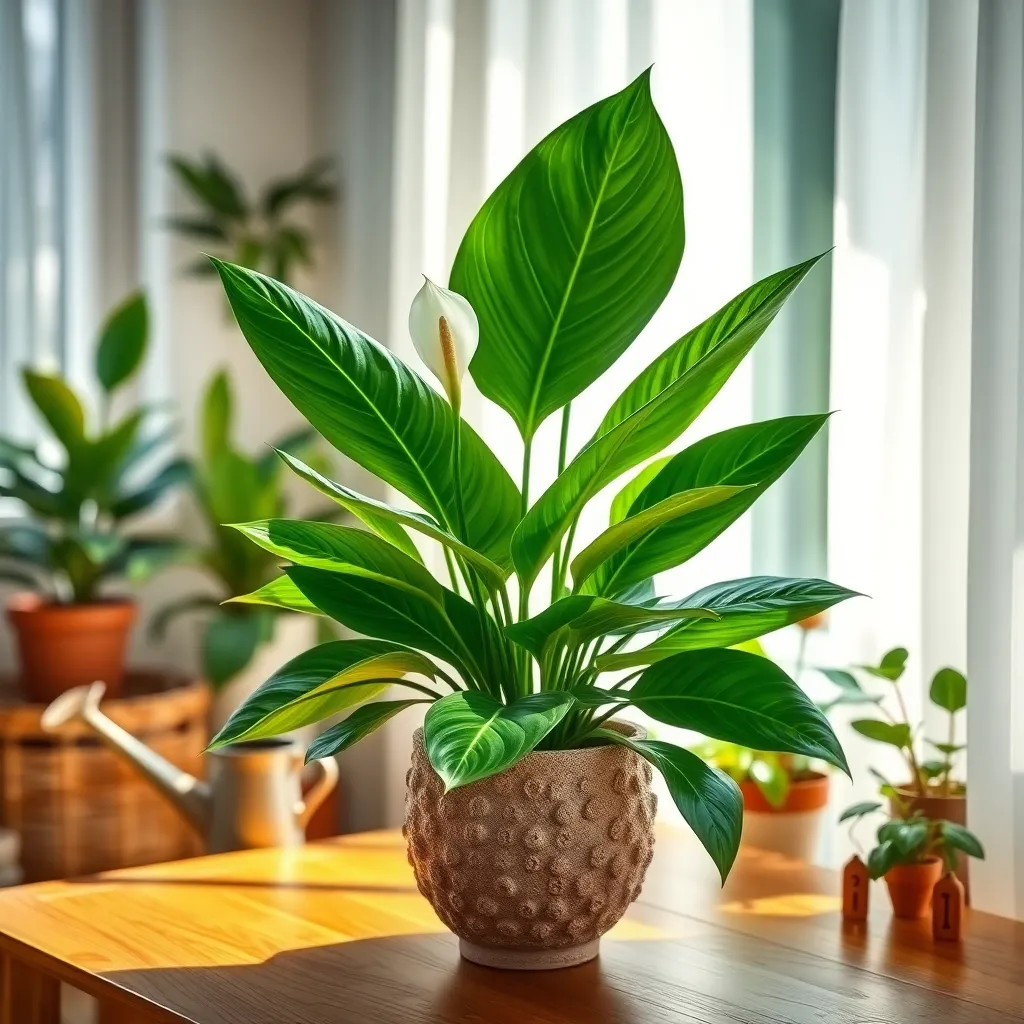 Peace Lily (Spathiphyllum wallisii)