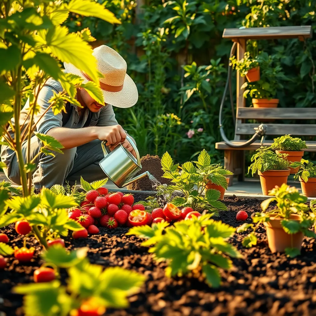 Provide Consistent Watering Schedule