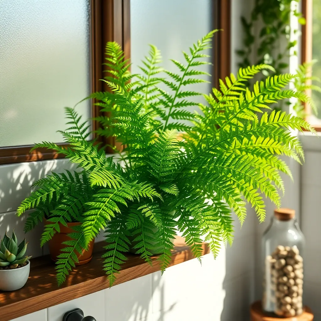 Boston Fern (Humidity-Loving Fronds)