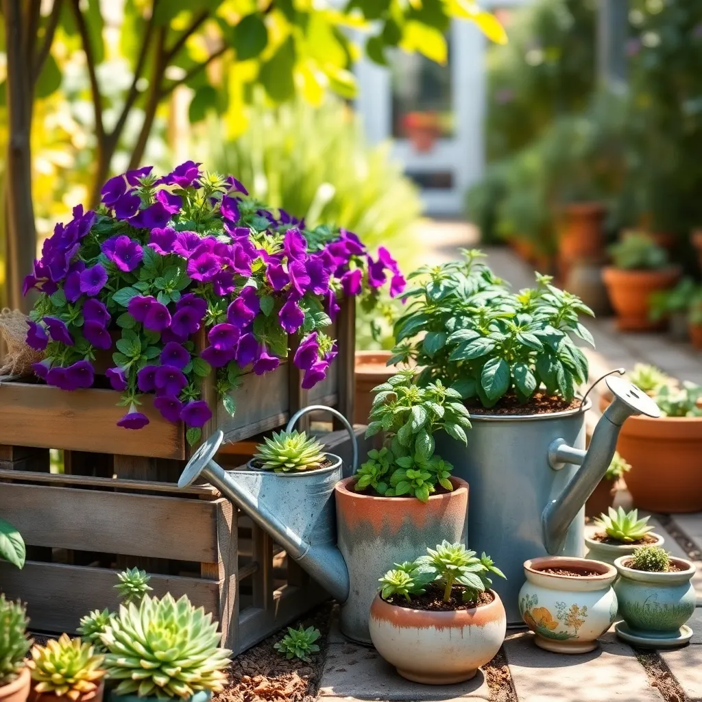 Repurposing Containers for Plants