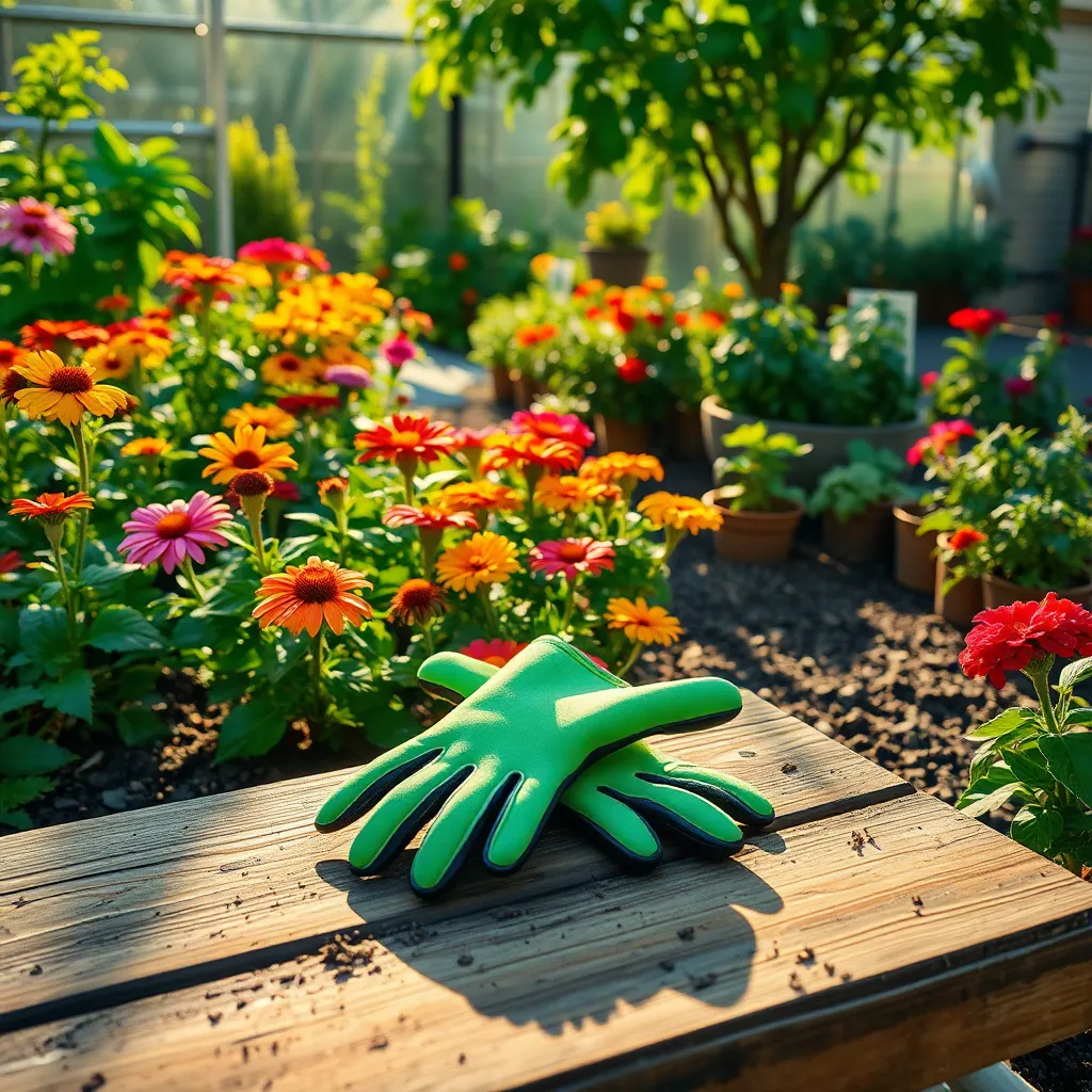 Garden Gloves with Claws (Built-In Digging Tools)