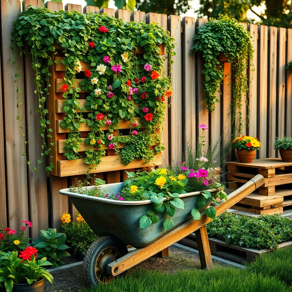 Utilize Recycled Garden Materials