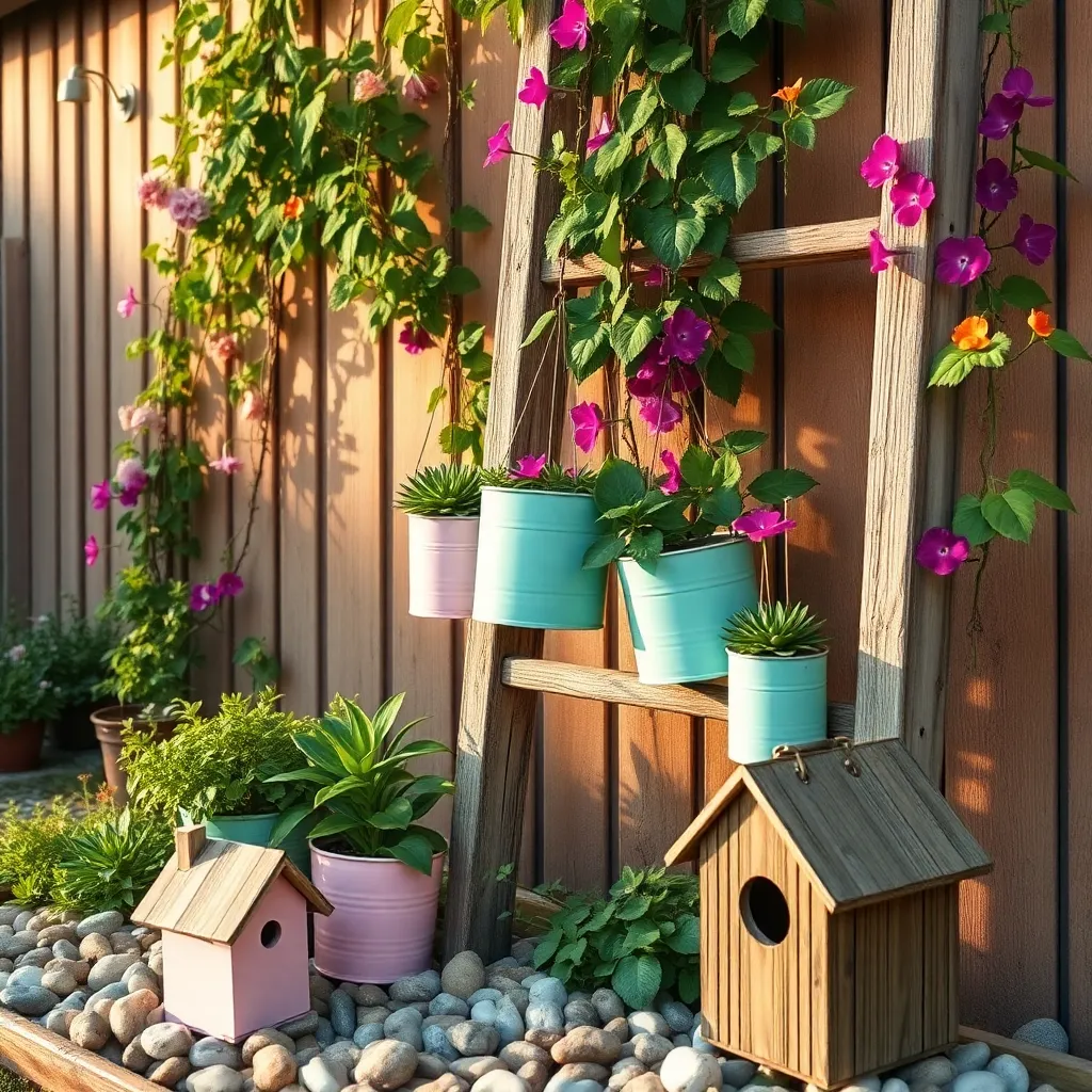 Upcycling Materials for Garden Decor