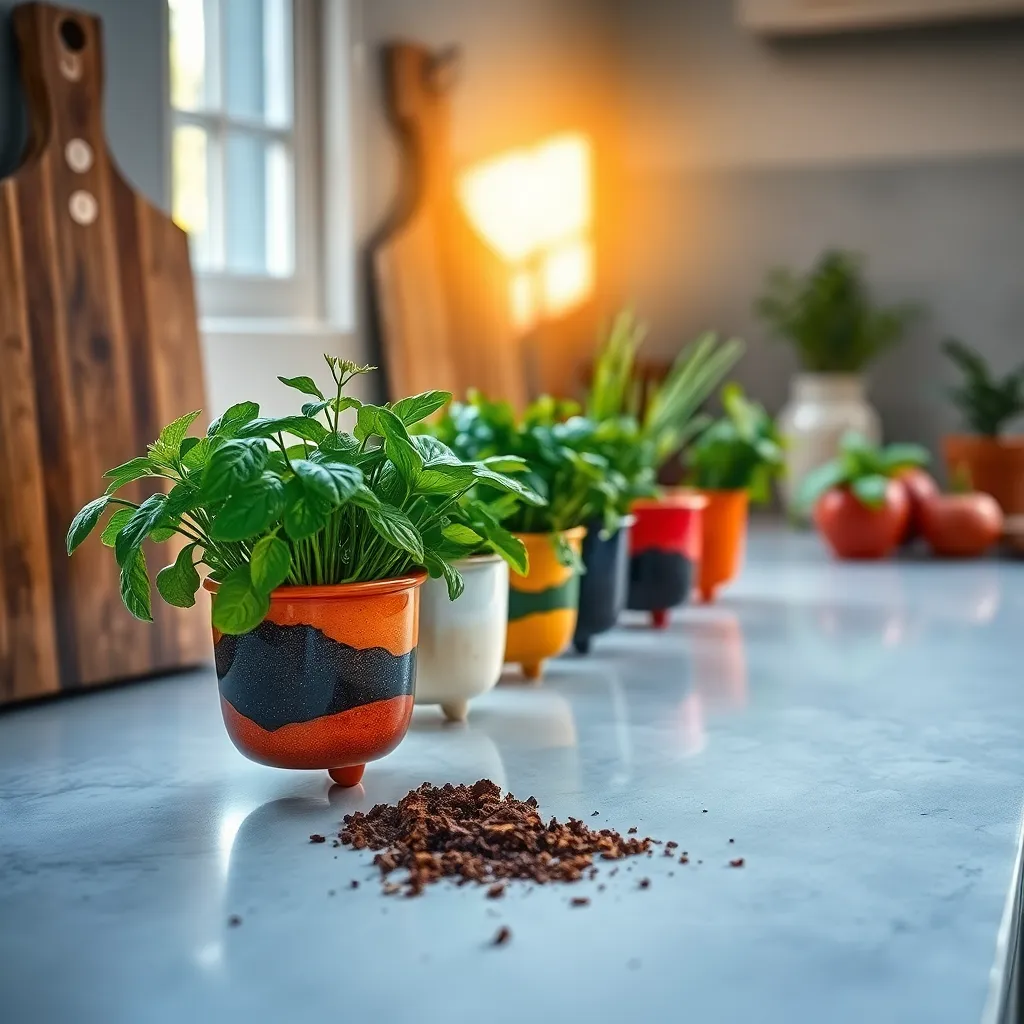 Craft Magnetic Fridge Planters