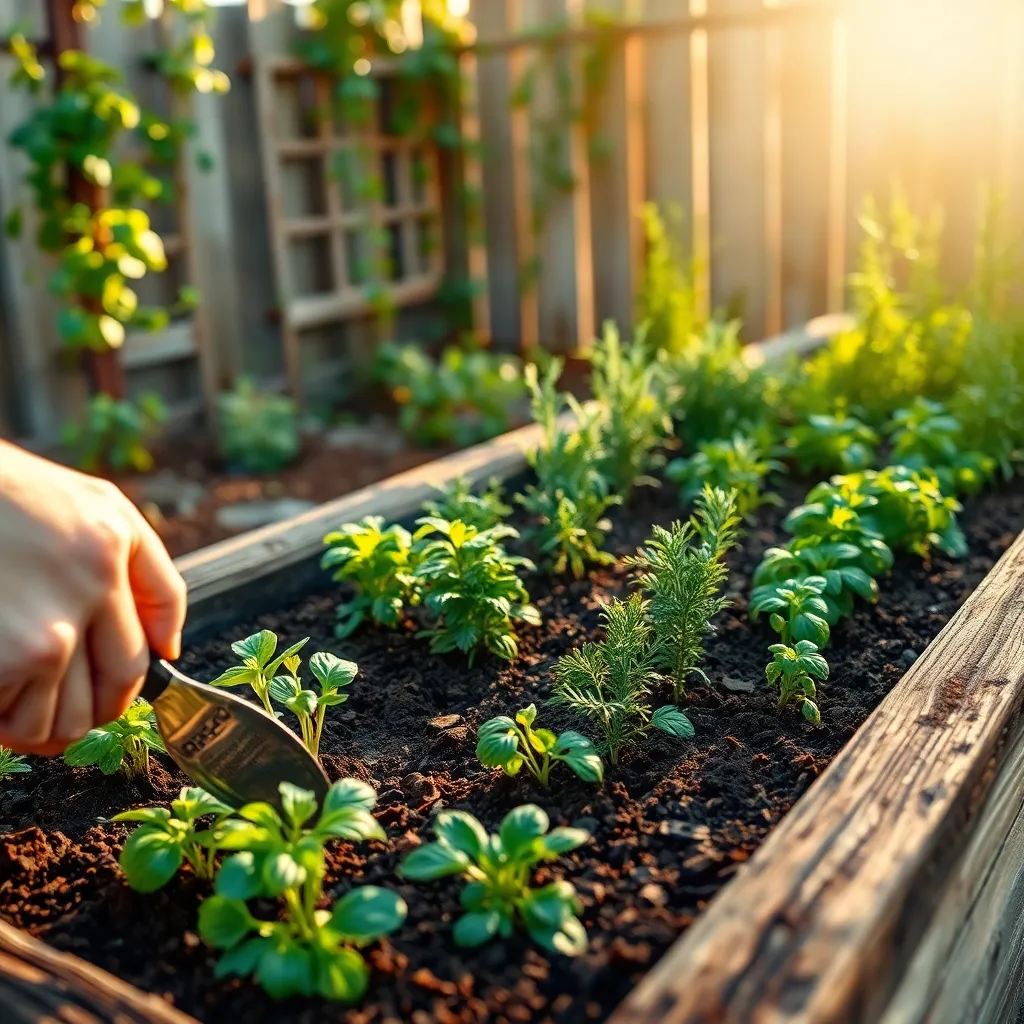 Plant Herbs with Proper Spacing