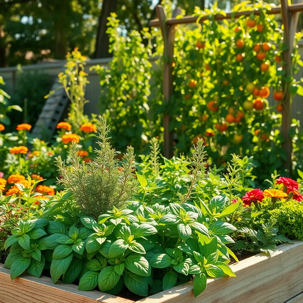 Grow Herbs in Companion Plantings