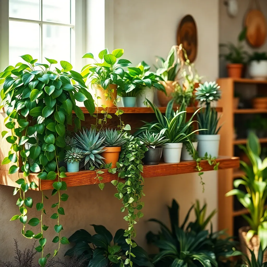 Group Varied Heights on Shelves