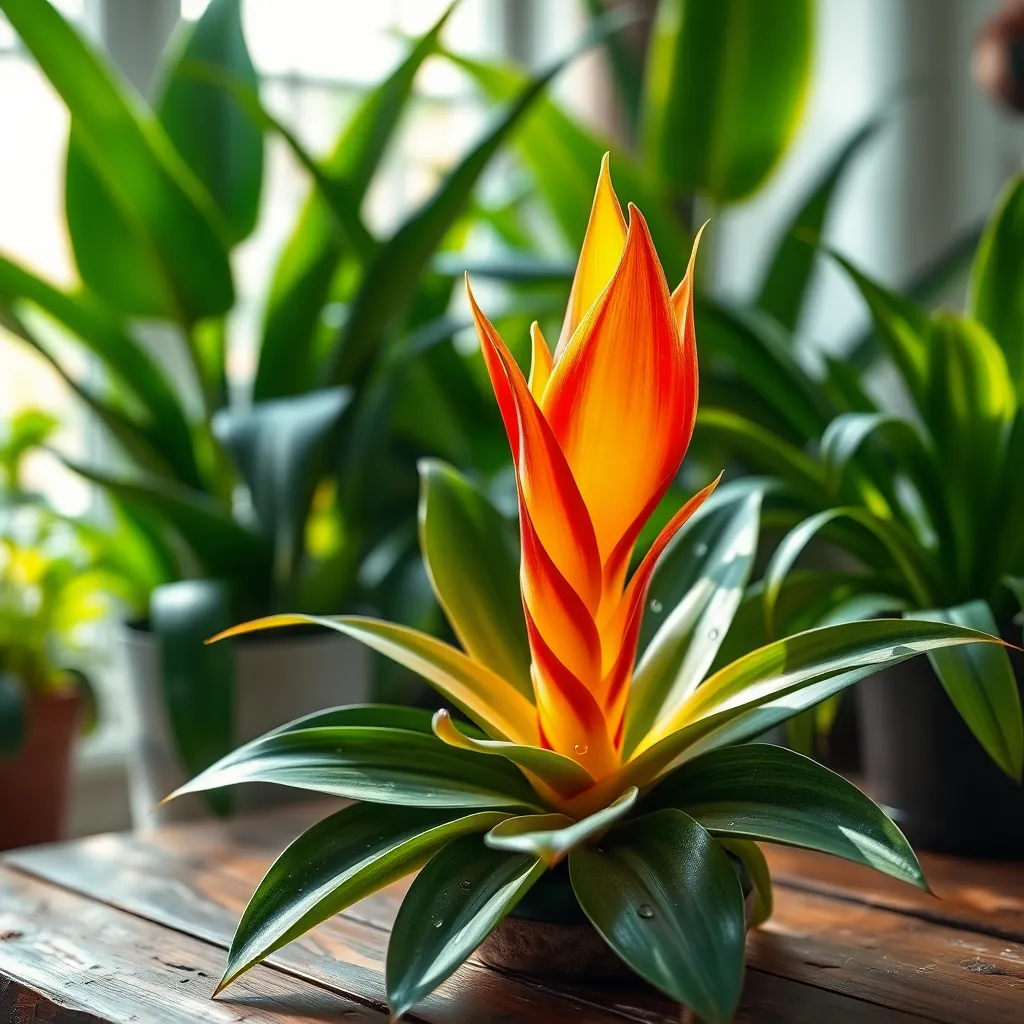 Bromeliad (Guzmania lingulata)