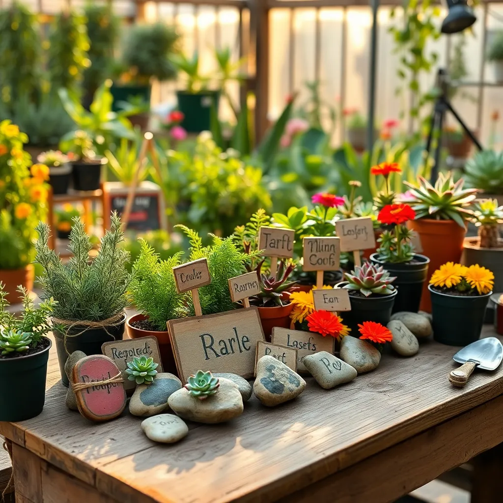 Crafting Decorative Plant Labels