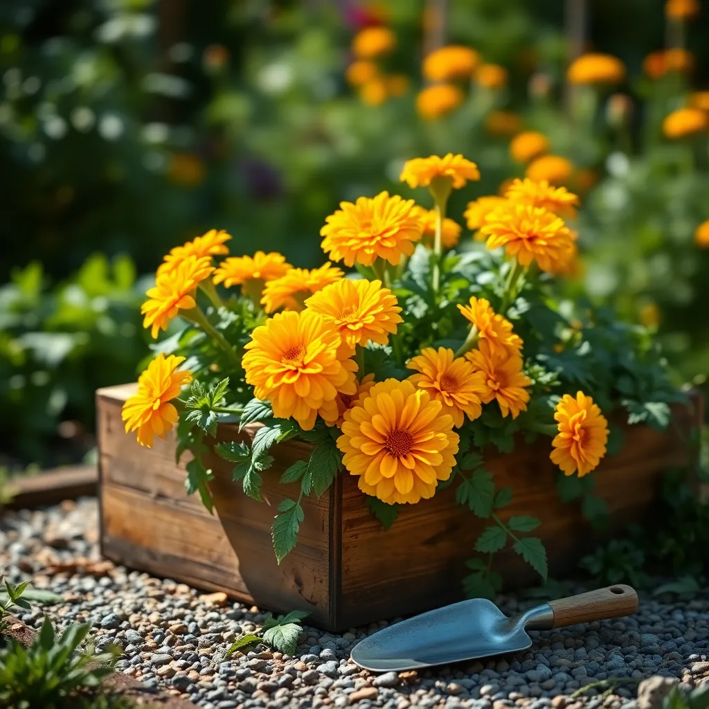 Marigold 'French Dwarf' (Tagetes patula)