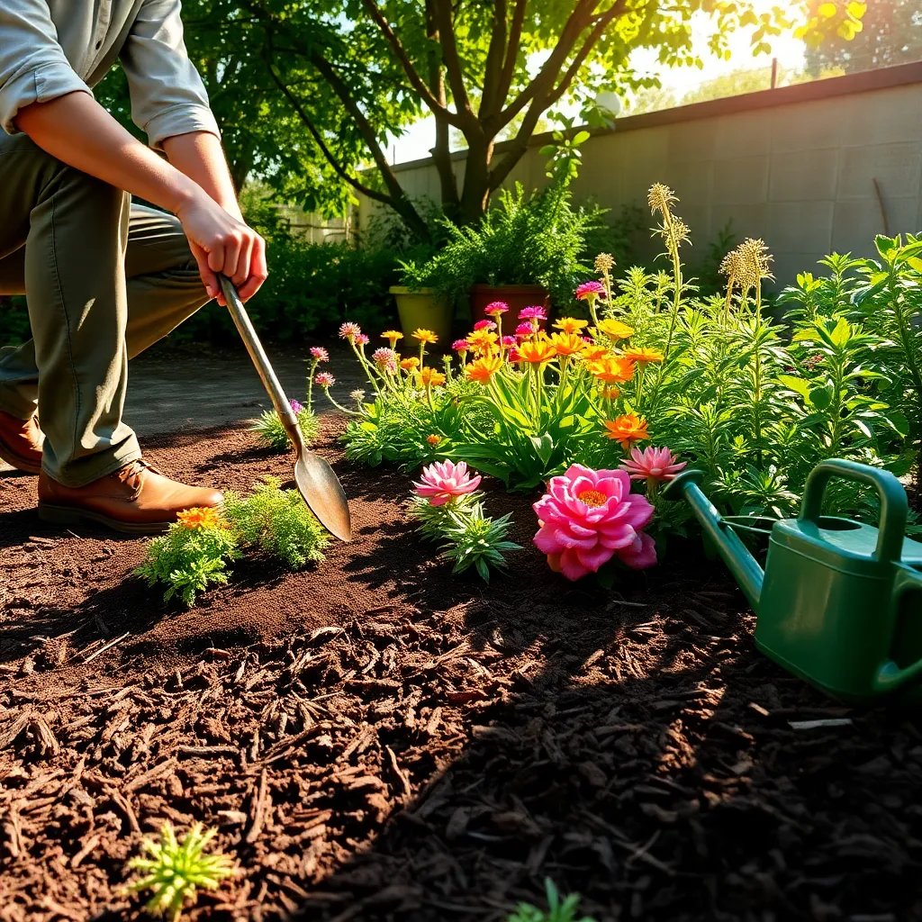Mulch Layering (Weed Suppression and Moisture Retention)