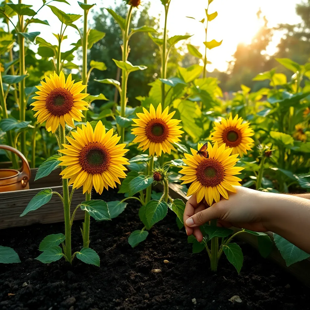 Sunflower Seeds (Fast-Growing, Pollinator Attractant)