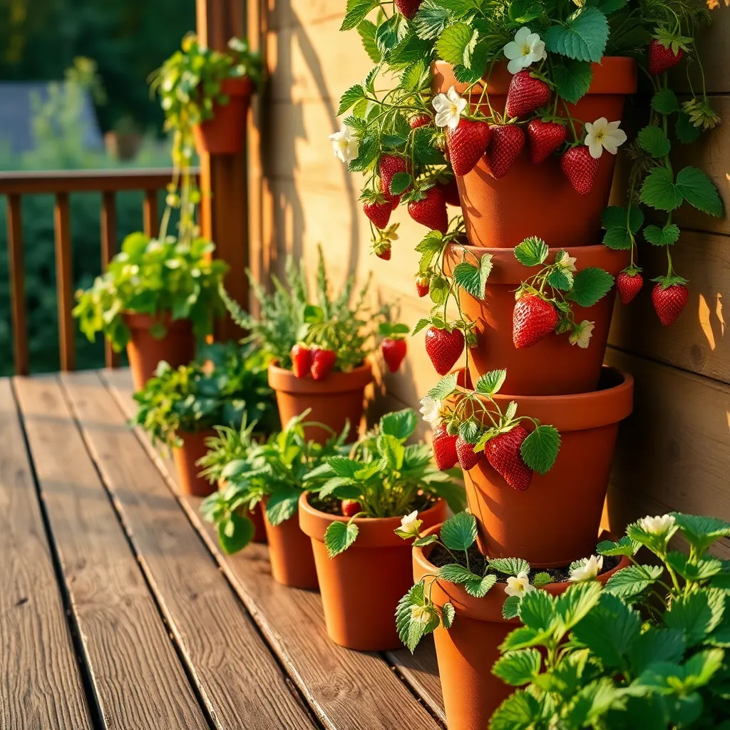 Strawberry Pots (Maximize Yield with Minimal Space)