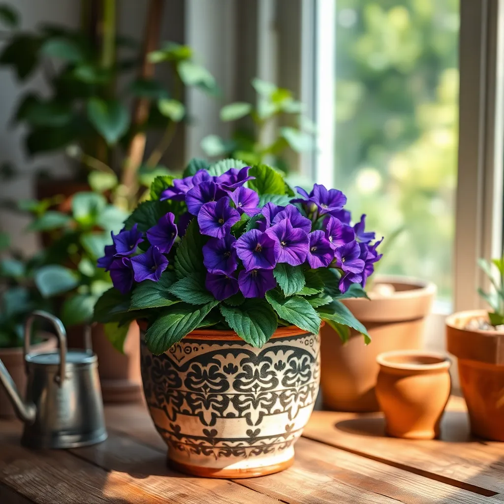 African Violet (Saintpaulia ionantha)