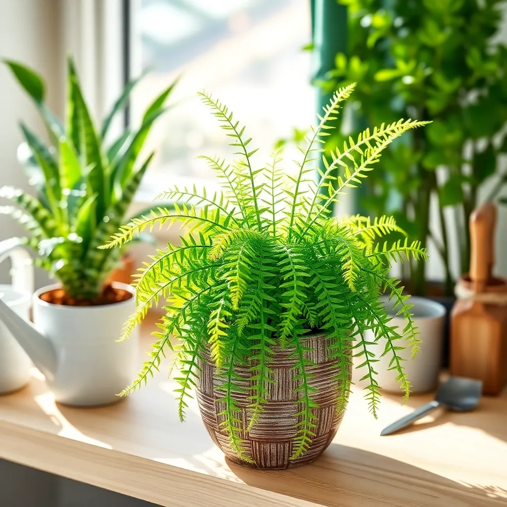 Boston Fern (Nephrolepis exaltata)
