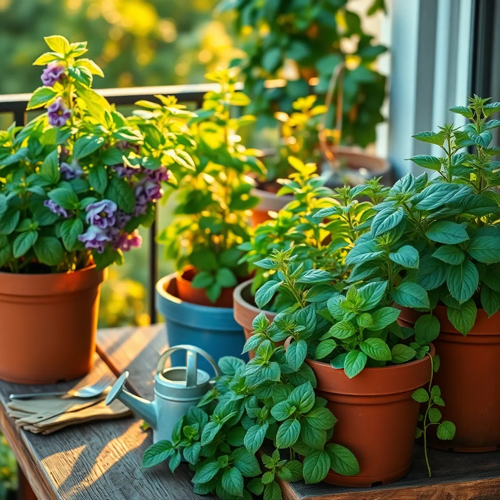 Herbs Like Basil and Mint (Aromatic and Versatile)