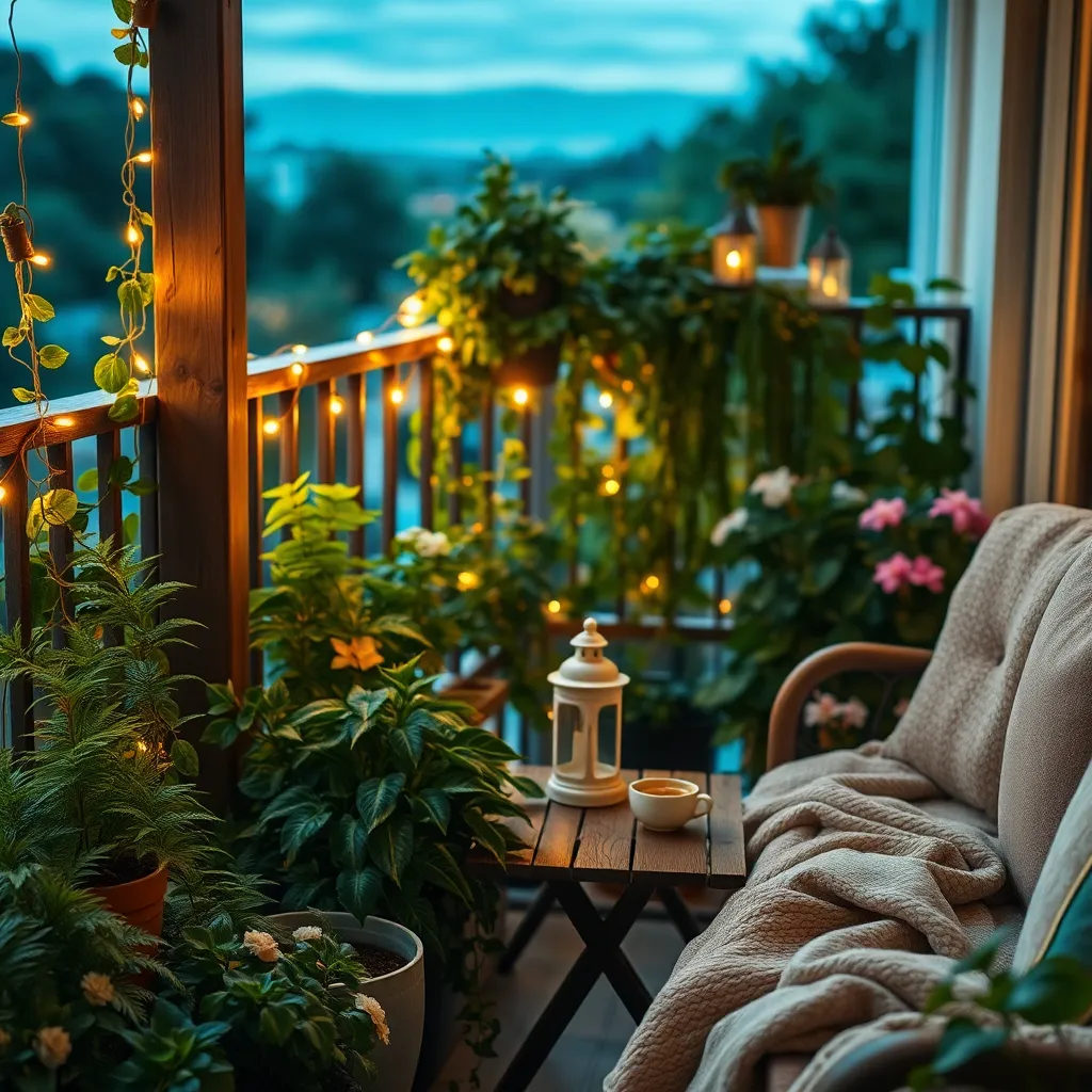 Add Warm Lighting and Decor