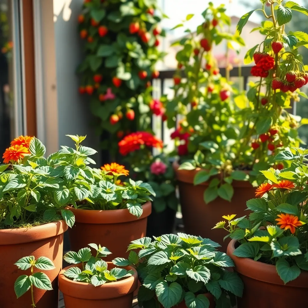 Implement Container Gardening Techniques