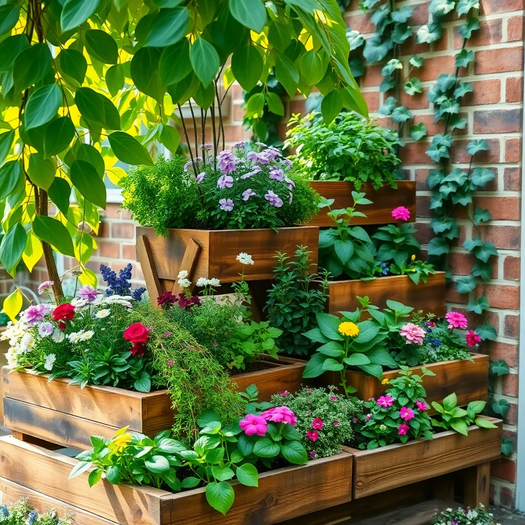 Utilize Multi-Level Planter Boxes