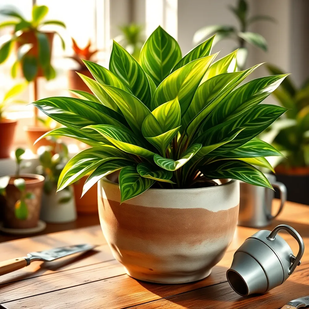 Chinese Evergreen (Aglaonema commutatum)