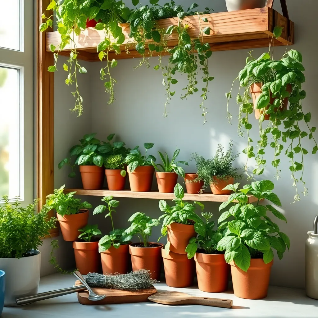 Hanging Herb Garden Kit (Kitchen-Ready Freshness)